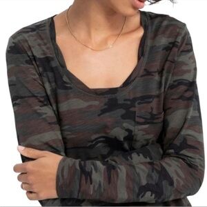NWT Social Standard by Sanctuary Camo Long Sleeve Tee – Size Medium